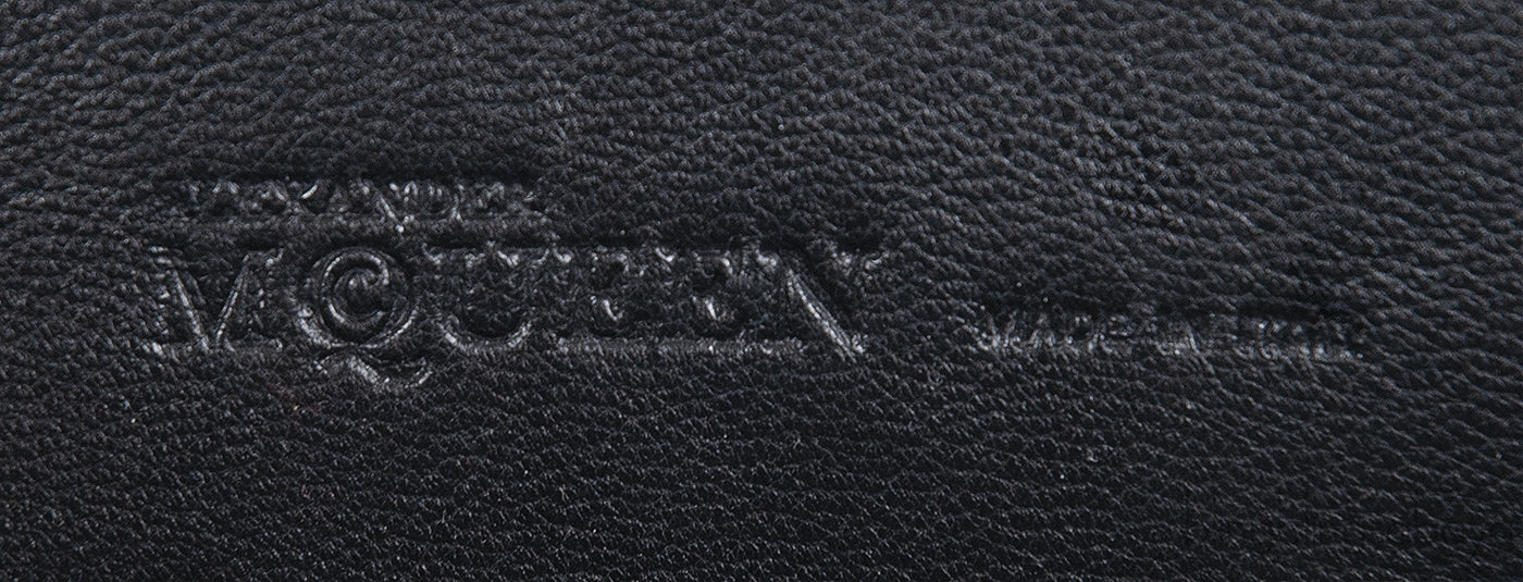 Alexander McQueen Skull Fabric Embellished Hard Clutch