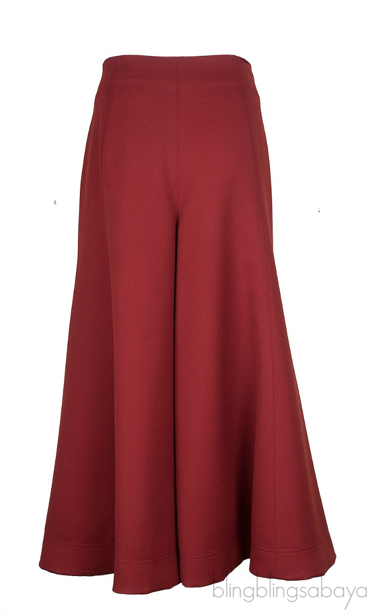 Wool Wide Leg Trouser