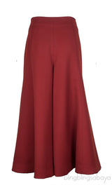 Wool Wide Leg Trouser