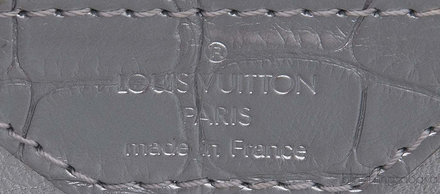 Capucine PM Alligator Argent