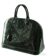 Louis Vuitton Alma Monogram Vernis Dark Green GM