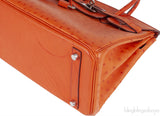 Hermes Birkin 30 Orange Ostrich PHW