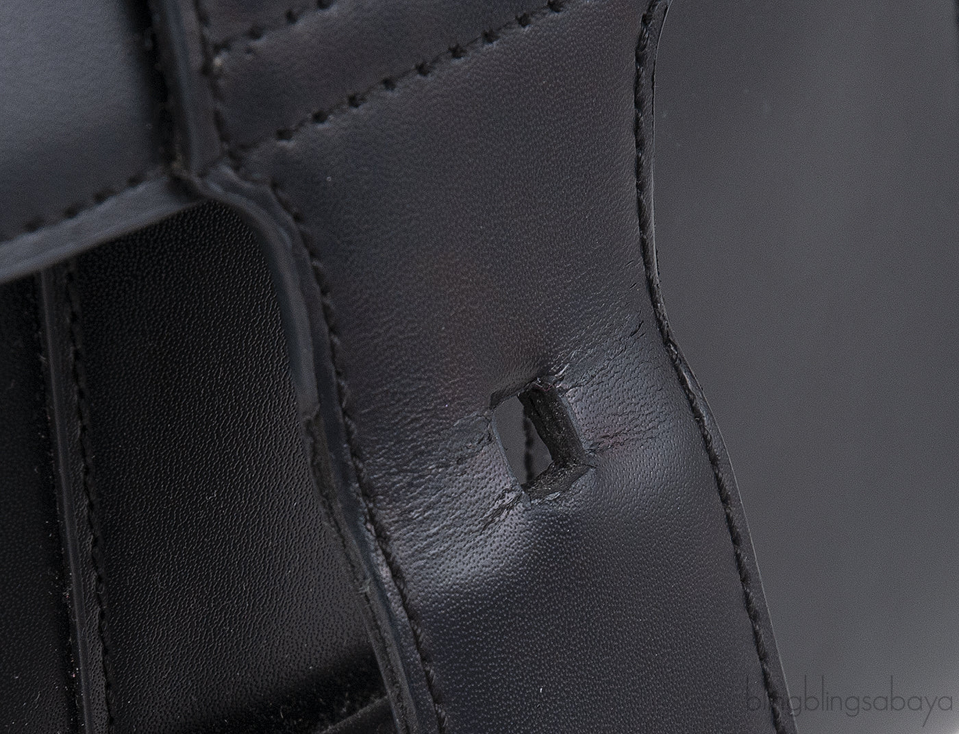 Delvaux Black Brilliant Mini Leather Tote