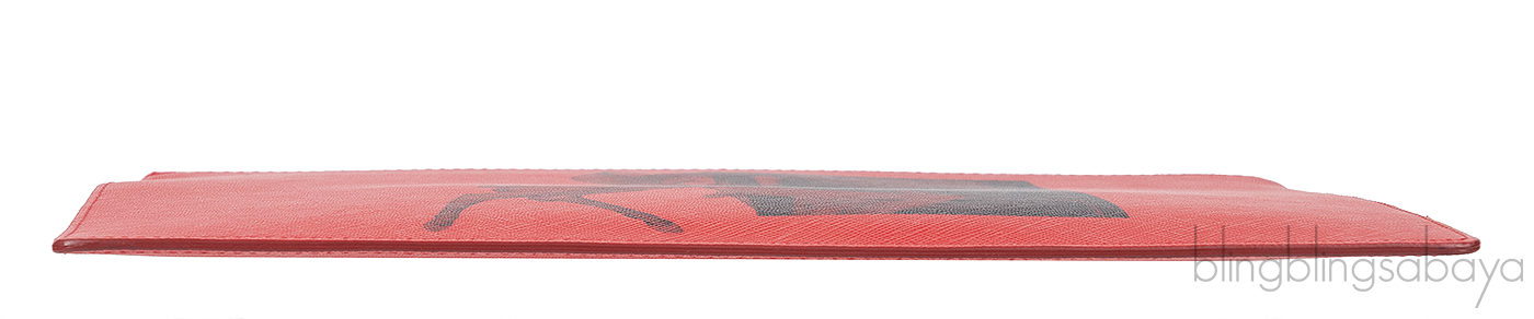 Red Iconic Print Pouch
