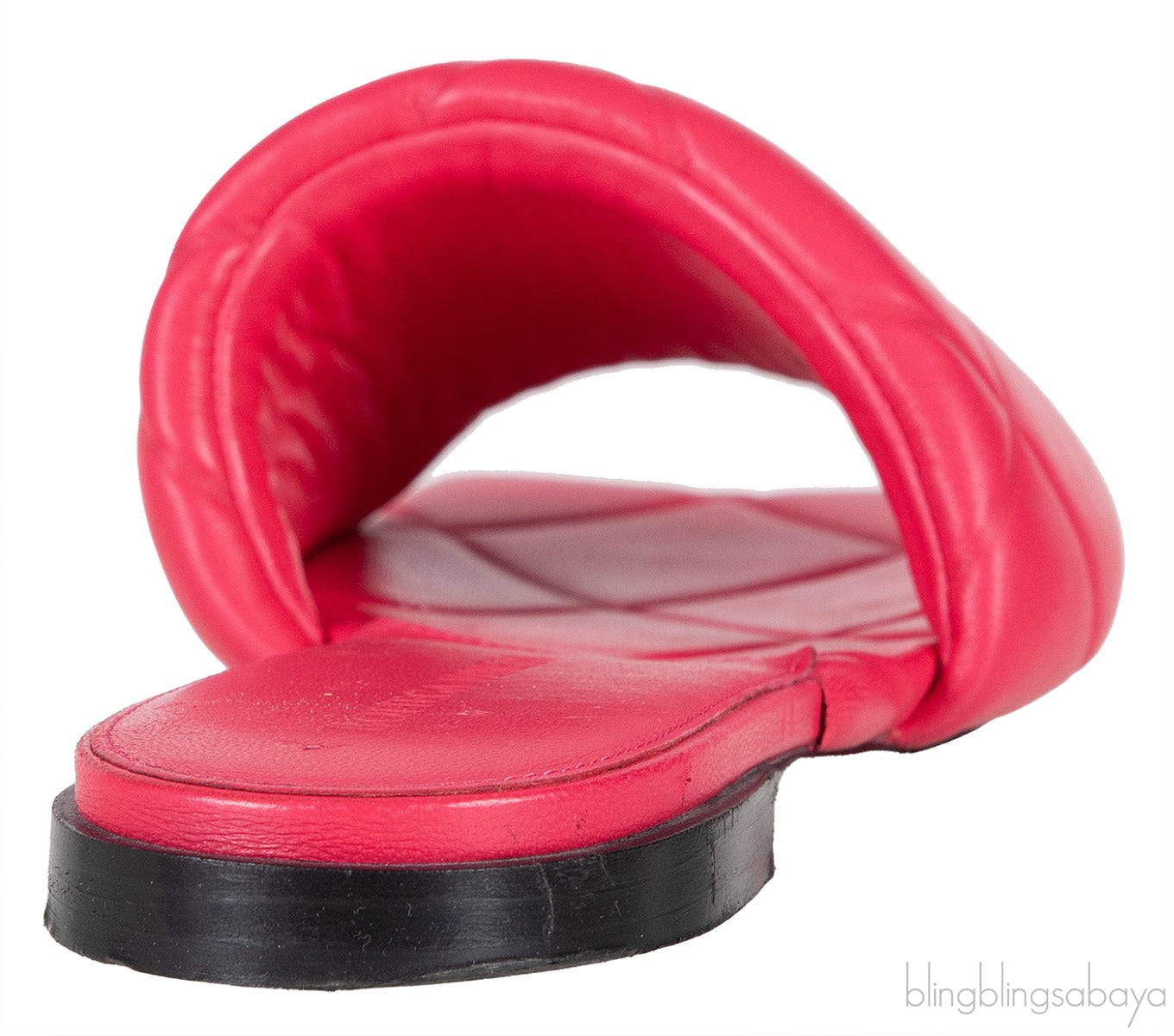 Bottega Veneta Fuchsia BV Rubber Lido Sandals
