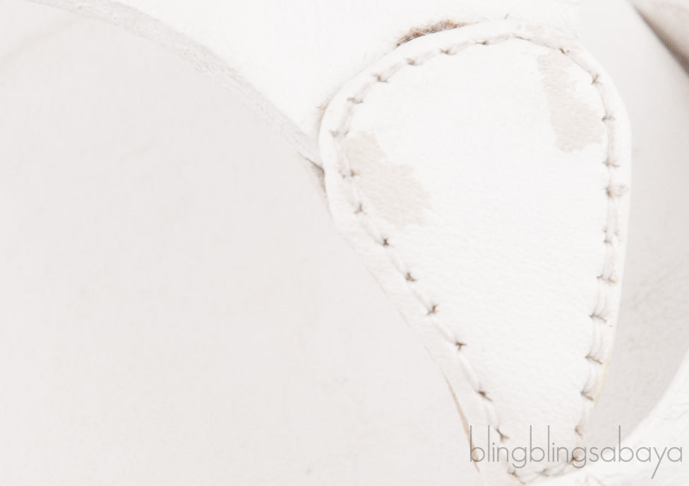 Corfou White Slip-on Sandals