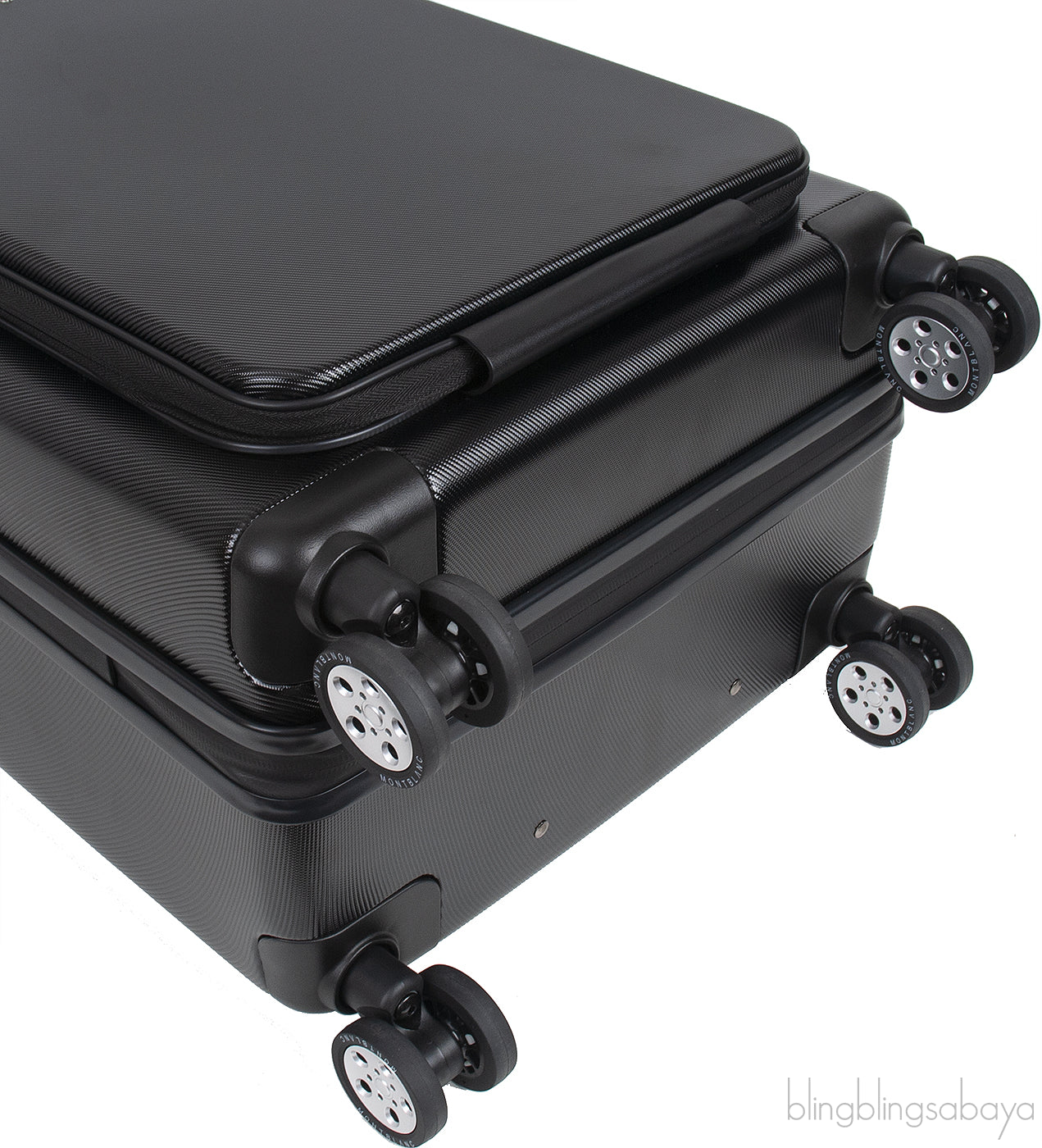 Montblanc Black Nightflight Trolley Luggage Bag