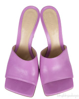Purple Stretch Leather Sandals