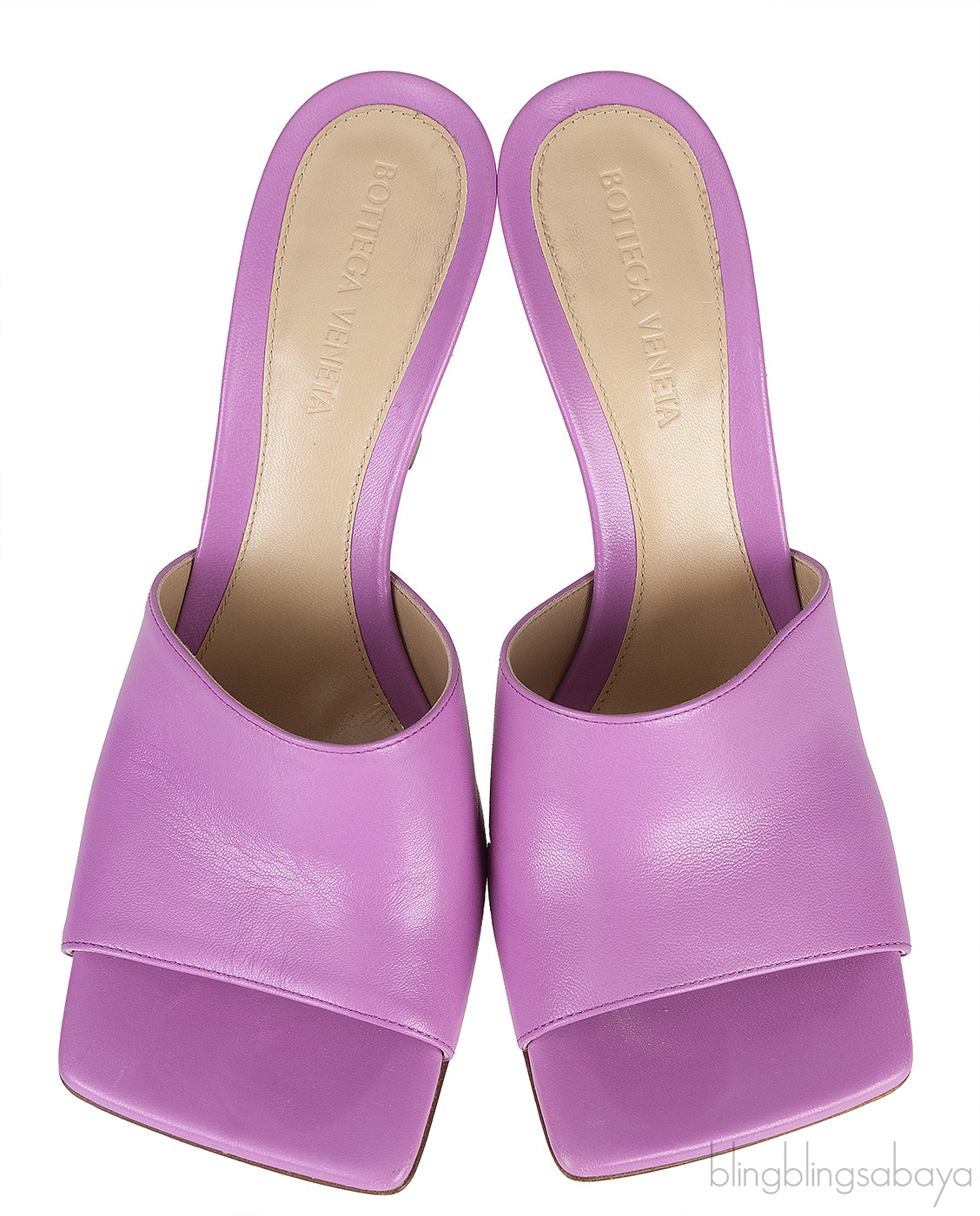 Bottega Veneta Purple Stretch Leather Sandals