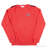 Coral Red Cotton Kids Sweatshirt