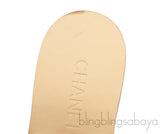 Gold Chain Leather Sandals