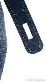 Birkin 35 Navy Blue Taurillon Clem.
