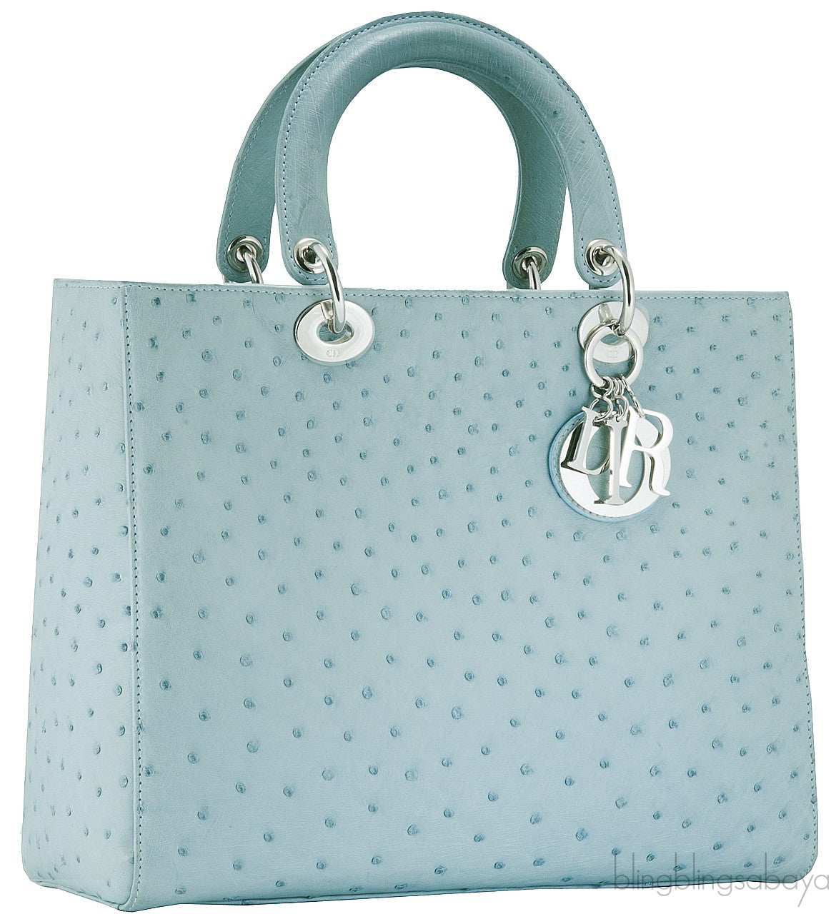 Lady Dior Ocean Blue Ostrich L.Ed