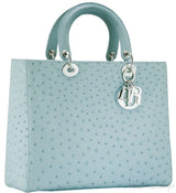 Lady Dior Ocean Blue Ostrich L.Ed