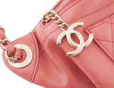 Fanny Pack Pink Lambskin Waist Belt Bag