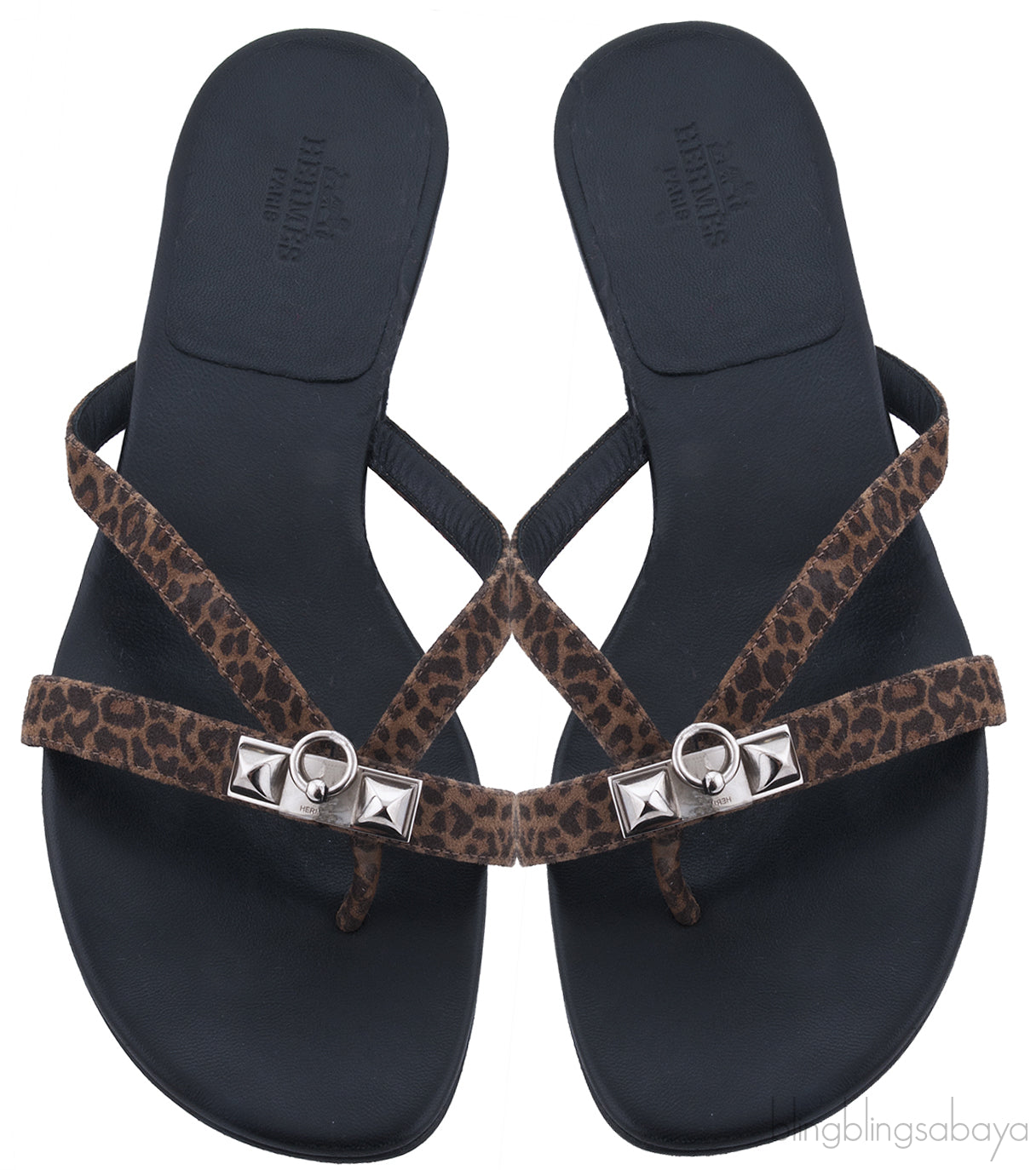 Corfou Leopard Print Slip-on Sandal