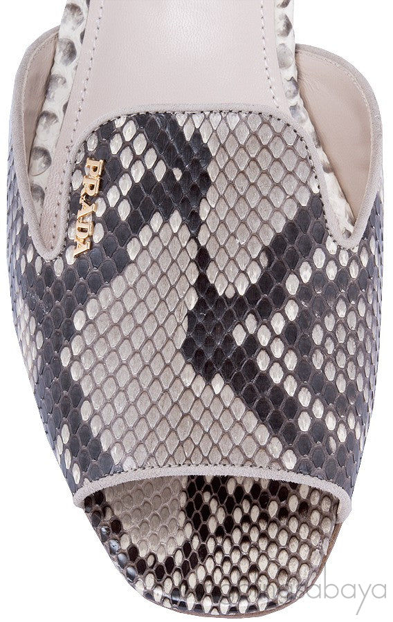 Natural Python Open Toe Slide