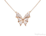 Mini Flutter Bat-Moth Pendant Neck.