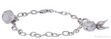Bell & Fish Motif Diamond WG Bracelet