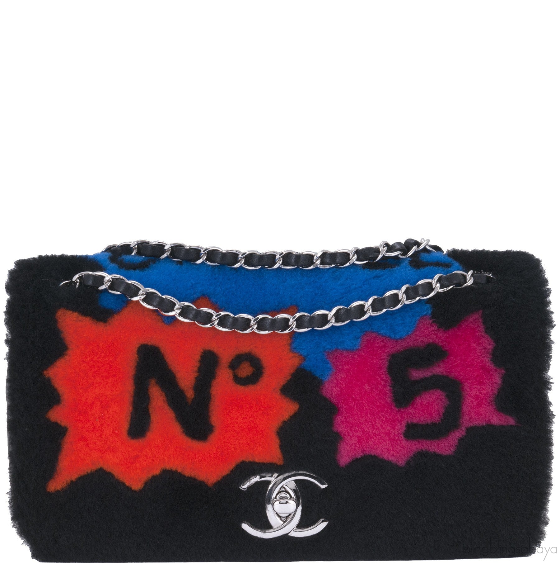 Black Supermarket Fur Patchwork N°5