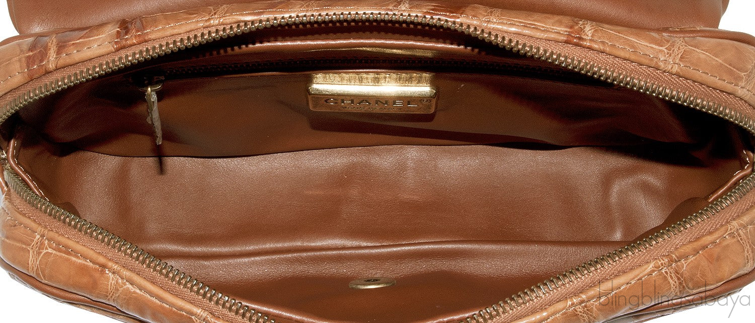 Paris Bombay Shiva Brown Crocodile
