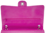 Fuchsia Quilted Maxi Flap Bag