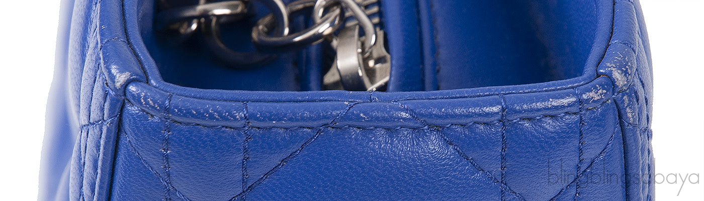 Lady Dior Large Iris Quilted Bag
