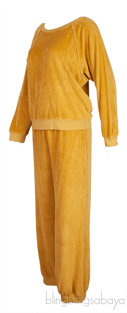 Yellow Mustard Raglan Sweatshirt & Track Pants