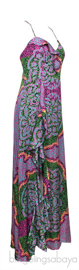 Multicolor Sleeveless Ruffle Dress
