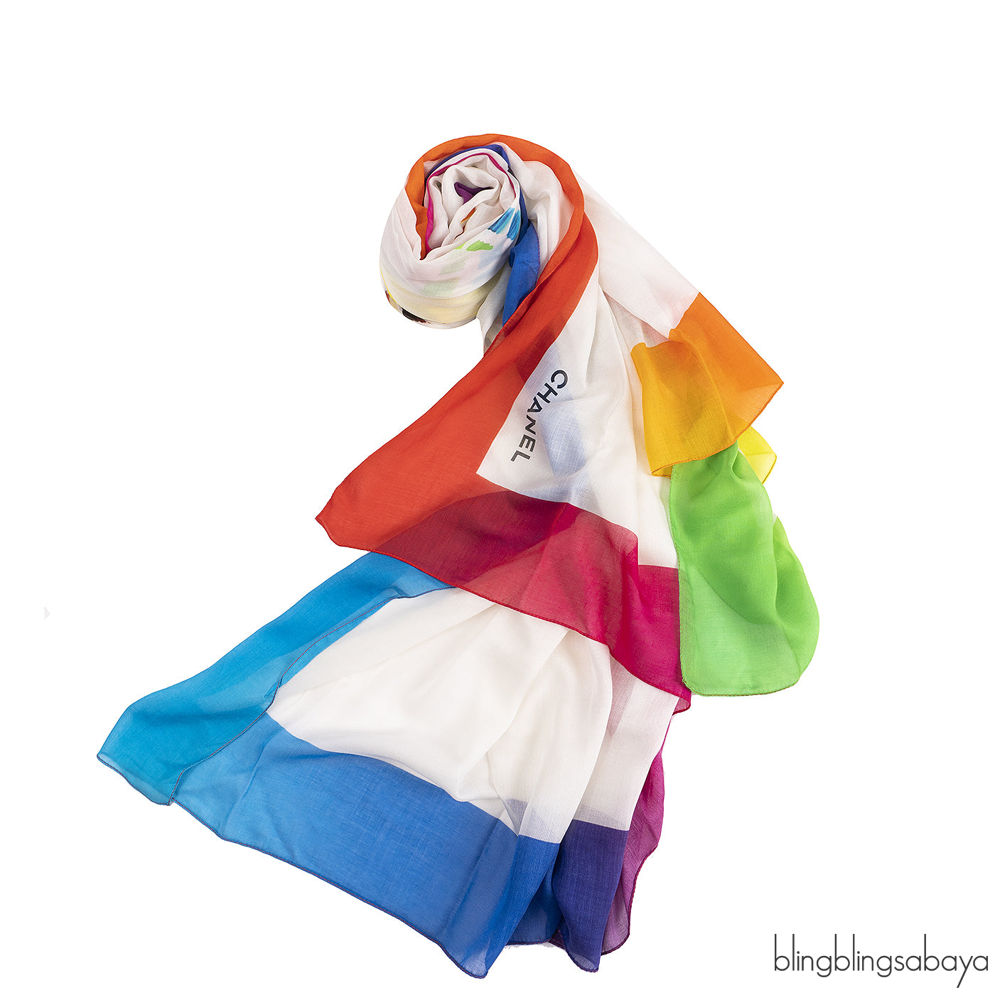 Chanel Multi-color CC XL Shawl