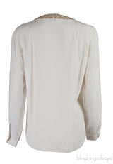 Bead Sequin Embellished Shirt