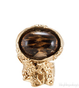 Arty Oval Ring Brown