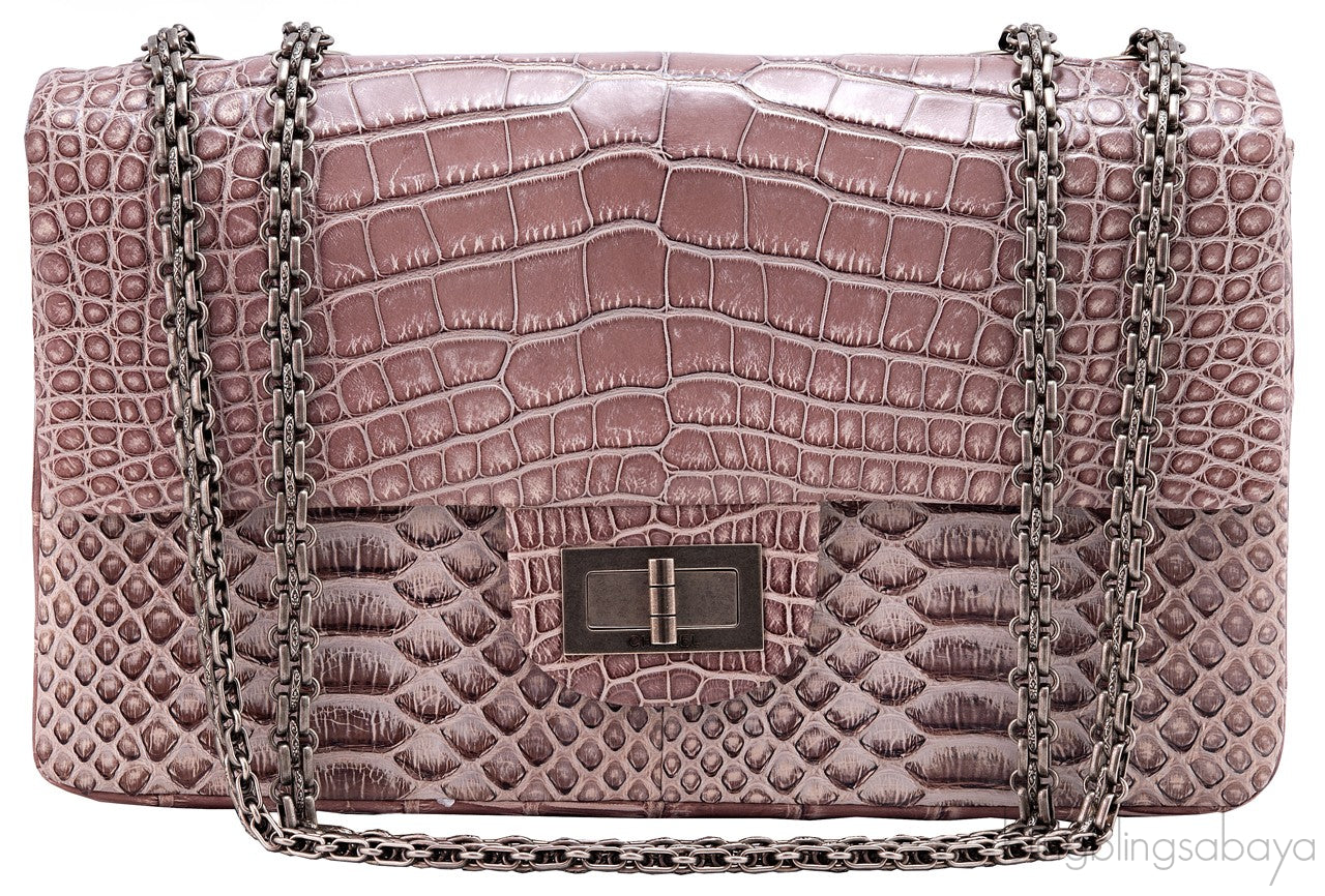 2.55 Reissue Alligator Nude Flap Bag