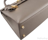 Kelly 25 Etain Epsom Sellier GHW