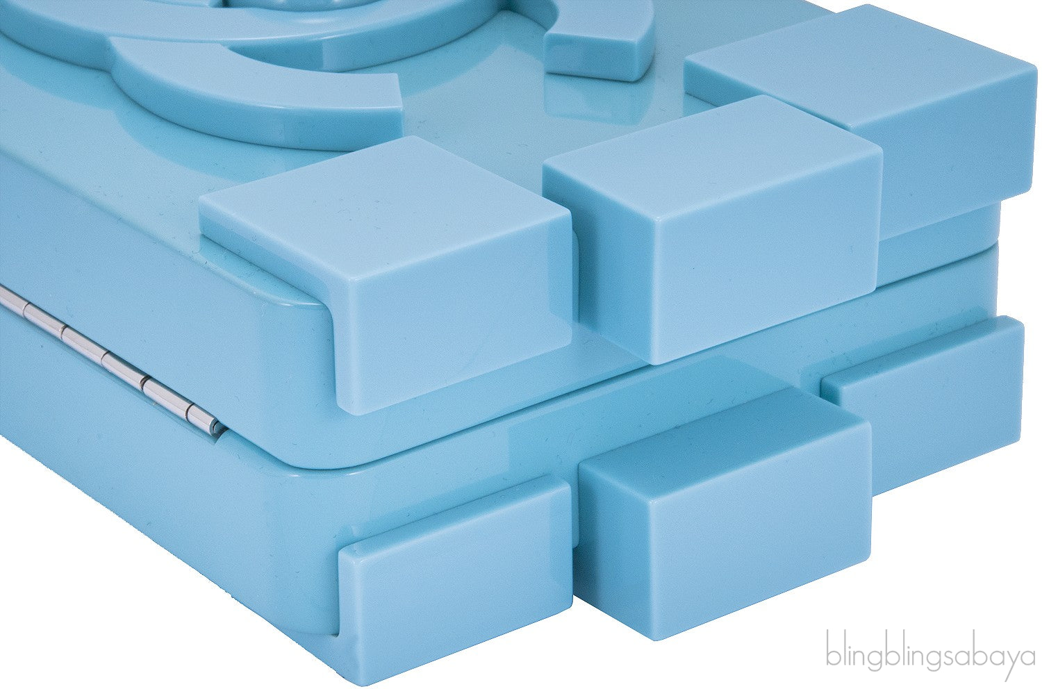 Powder Blue Lego Clutch Bag