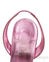 O Marylin Pink Metallic Slingback Sandal