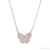 MOP Lucky Alhambra Butterfly Pendant