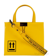 Yellow Patent Mini Box Bag