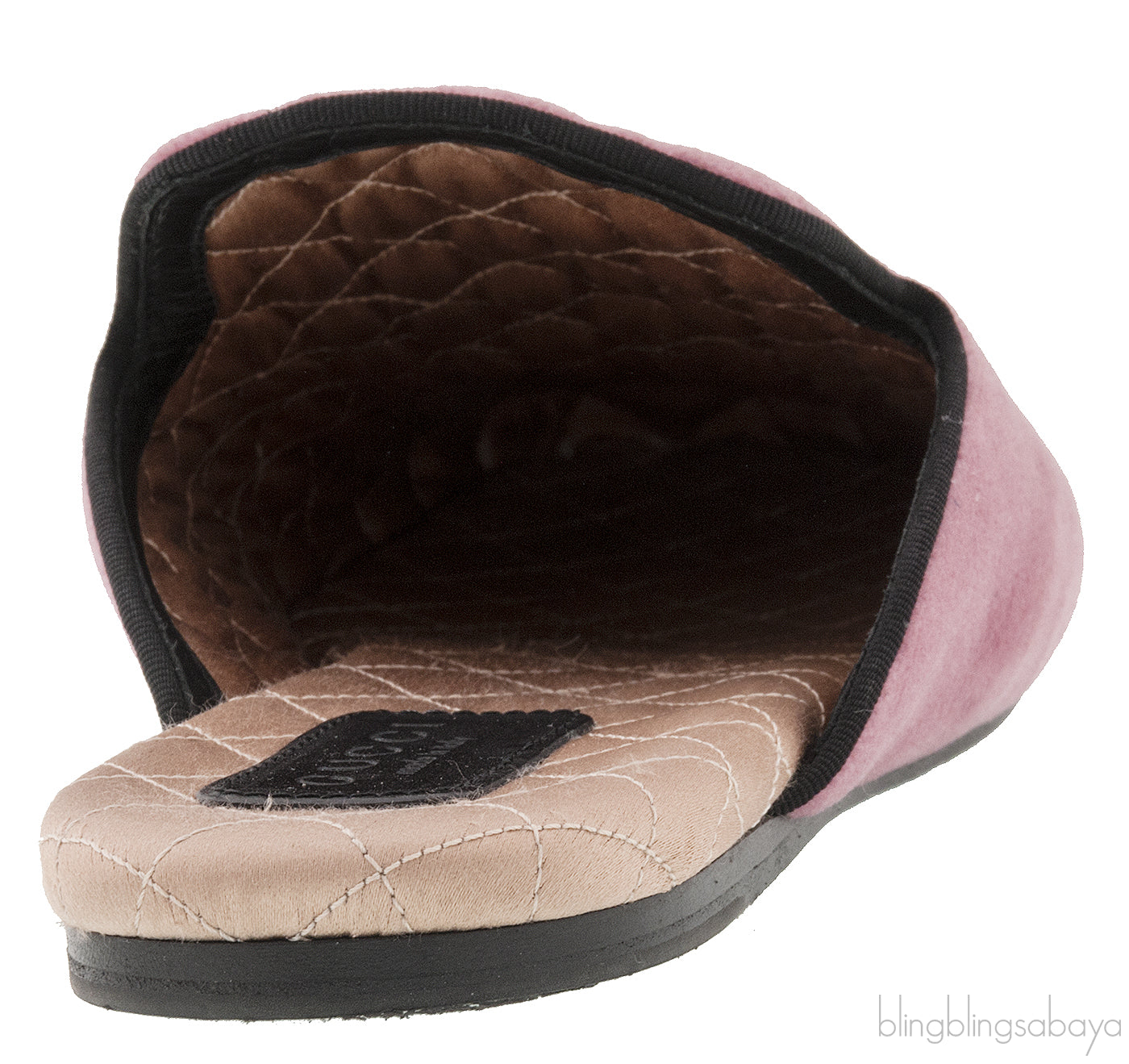 Pink Velvet Serpent Slipper