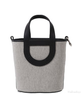 In-the-Loop 18 Ecru/Black Canvas & Black Swift Leather PHW