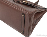 Hermes Vintage Birkin 35 Brown Ostrich GHW