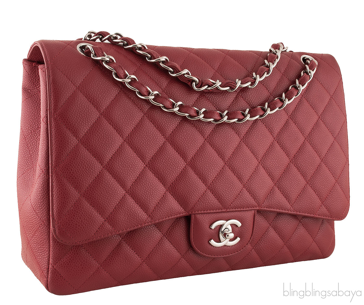 Red Caviar Maxi Flap Bag