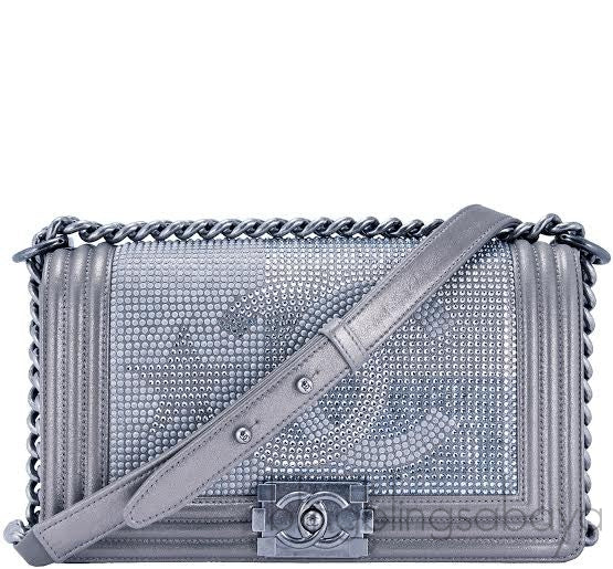 Le Boy Metallized CC Flap Bag