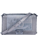 Le Boy Metallized CC Flap Bag