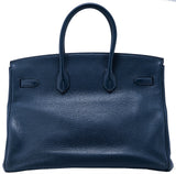 Birkin 35 Navy Blue Taurillon Clem.