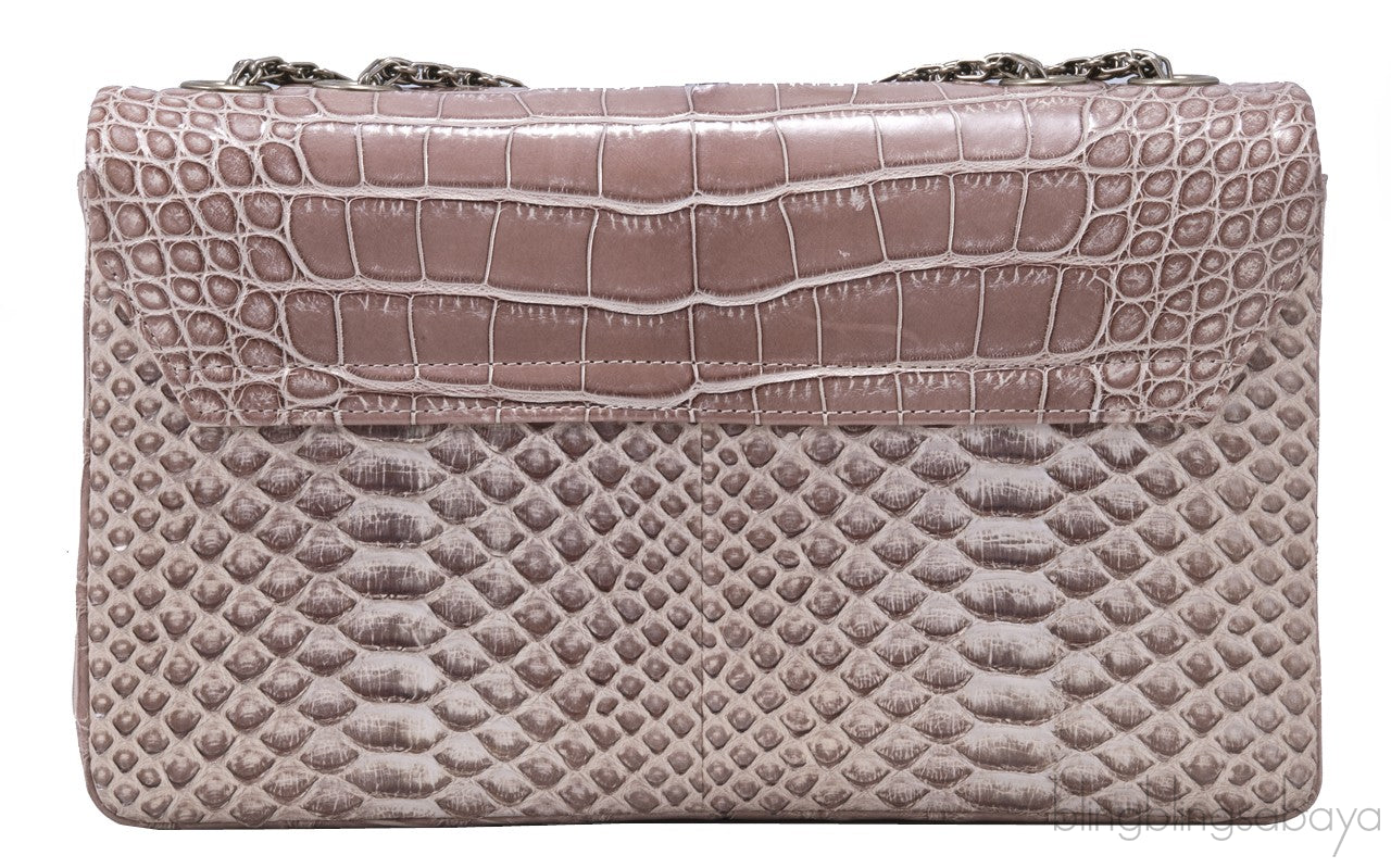 2.55 Reissue Alligator Nude Flap Bag