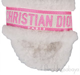 Dior Chez Moi Bright Pink & White Slide