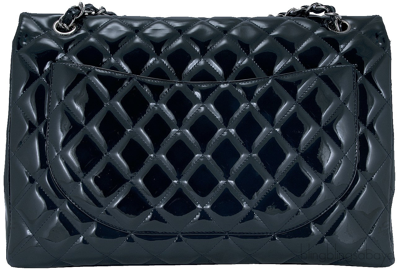 Dark Army Green Maxi Flap Bag
