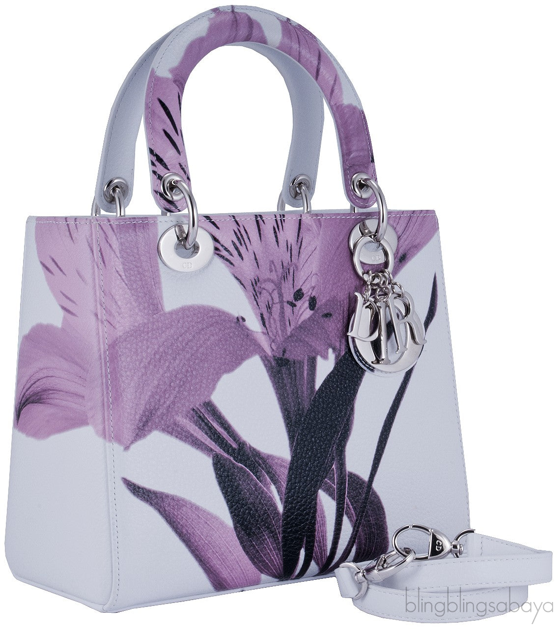 Lady Dior White Floral Print