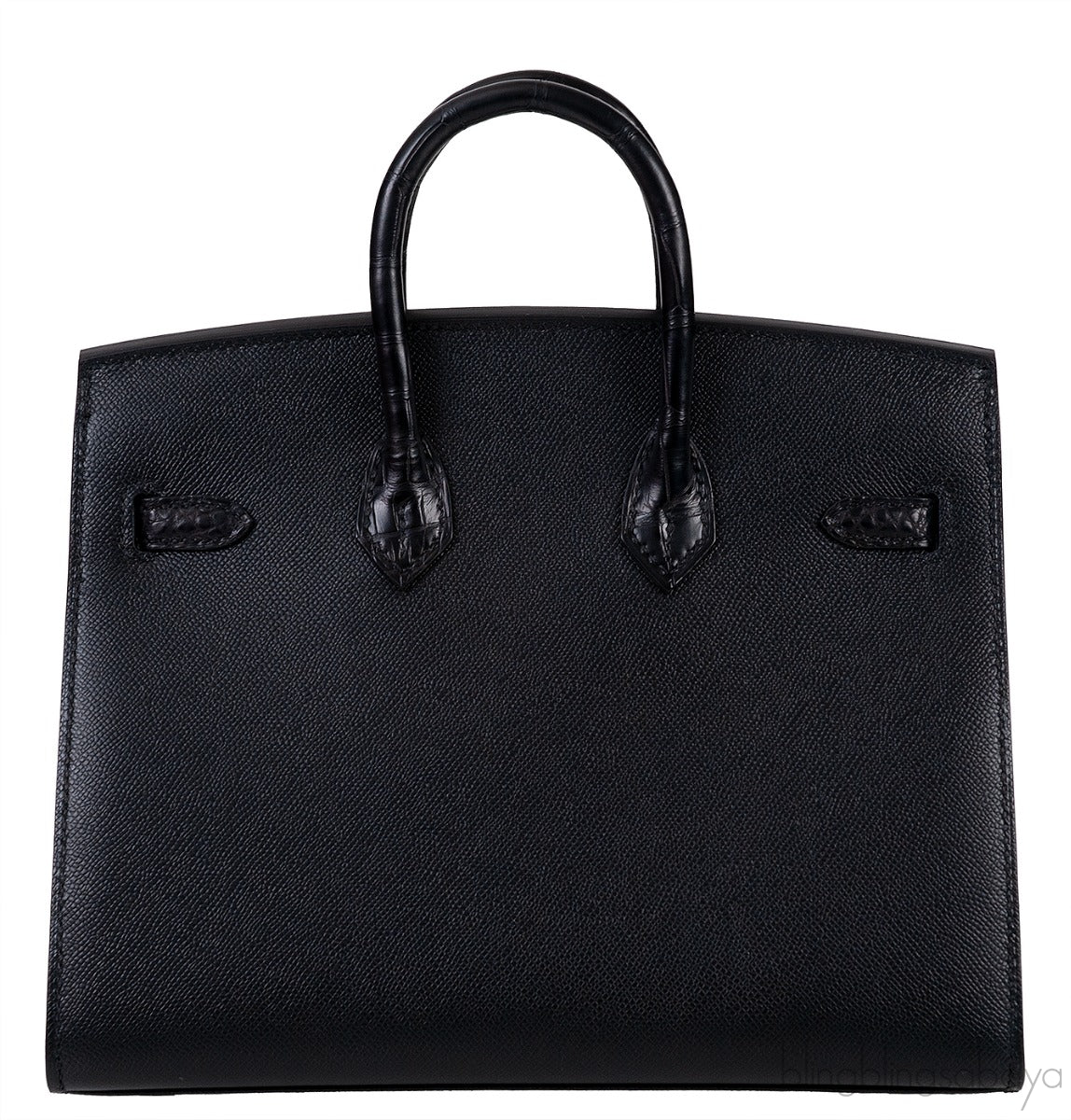 Sac Birkin 20 Sellier Faubourg So Black Crocodile Bag